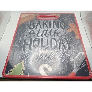 Baking A Little Holiday Cheer Christmas Cutting Board 11.8" X 14.96" -1973